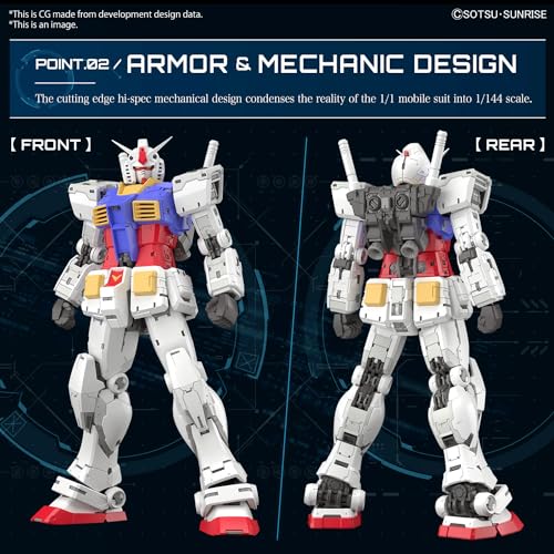 BANDAI MOBILE SUIT GUNDAM RG 1/144 RX-78-2 GUNDAM VER. 2.0 MODEL KIT