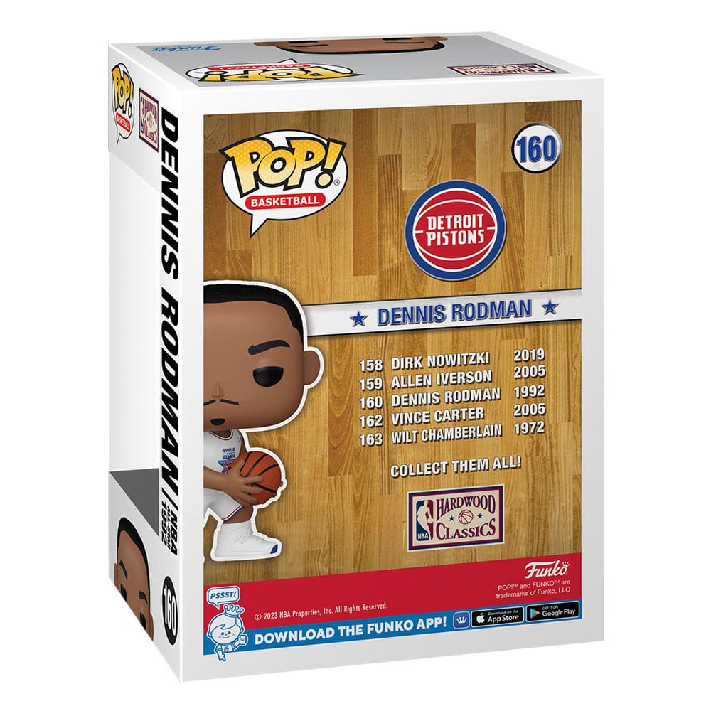 Pop! NBA: Legends - Dennis Rodman (White Jersey All Star 1992)