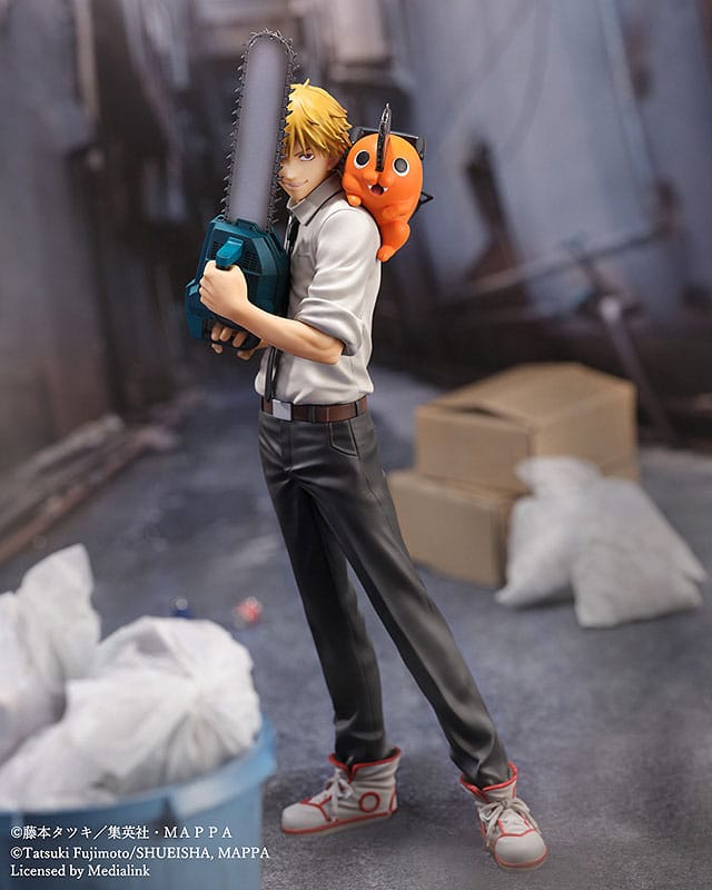 Sega Goods Chainsaw Man S-Fire Denji & Pochita 1/7 Scale Figure