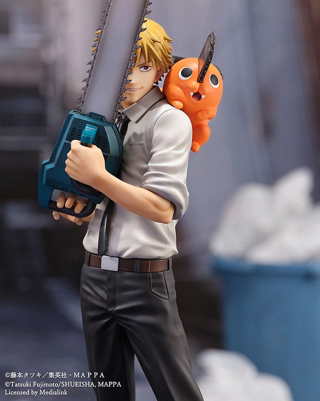 Sega Goods Chainsaw Man S-Fire Denji & Pochita 1/7 Scale Figure