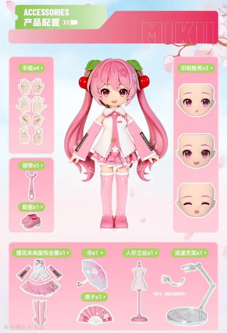 Blokees Hatsune Miku DaaLaMode Series Model Kit - Sakura Miku