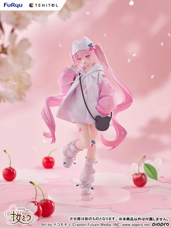 FuRyu Vocaloid Tenitol Petit Sakura Miku (Cool Style) Figure (Japan Edition)