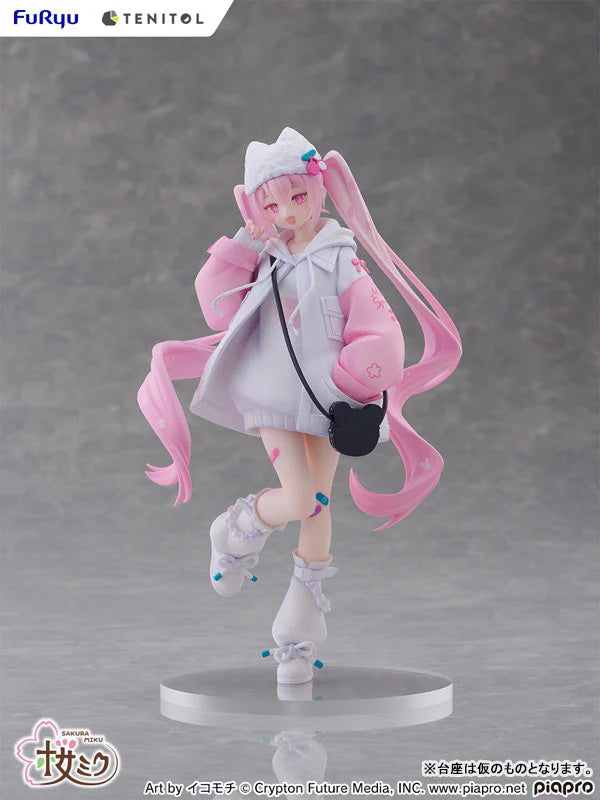 FuRyu Vocaloid Tenitol Petit Sakura Miku (Cool Style) Figure (Japan Edition)