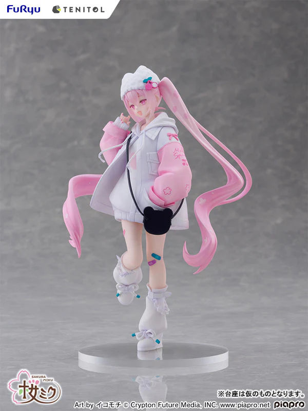 FuRyu Vocaloid Tenitol Petit Sakura Miku (Cool Style) Figure (Japan Edition)