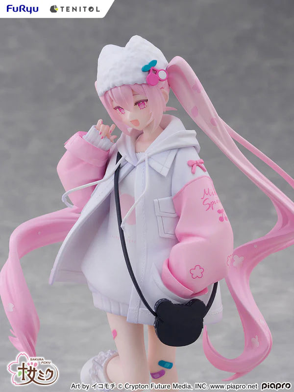 FuRyu Vocaloid Tenitol Petit Sakura Miku (Cool Style) Figure (Japan Edition)