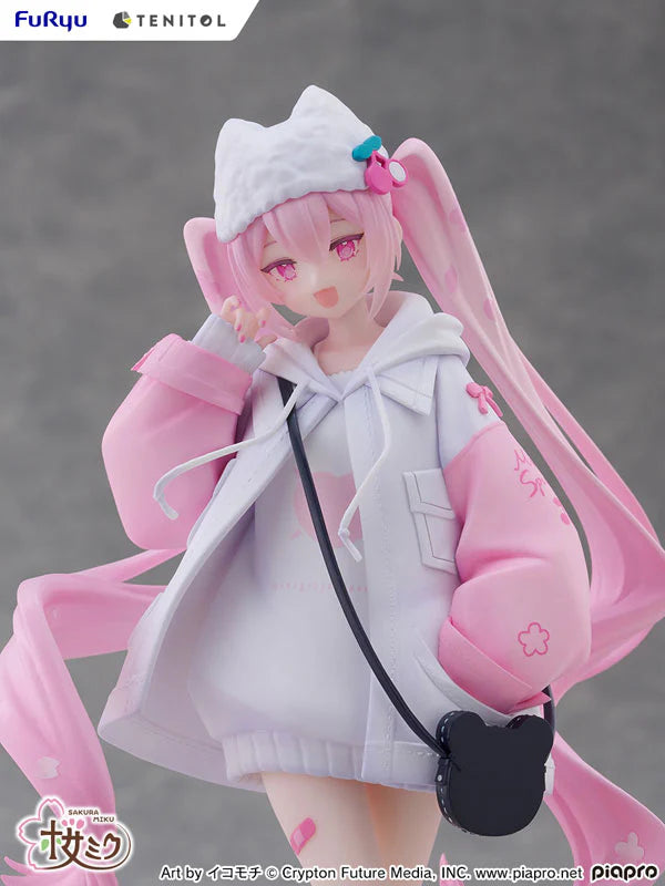 FuRyu Vocaloid Tenitol Petit Sakura Miku (Cool Style) Figure (Japan Edition)