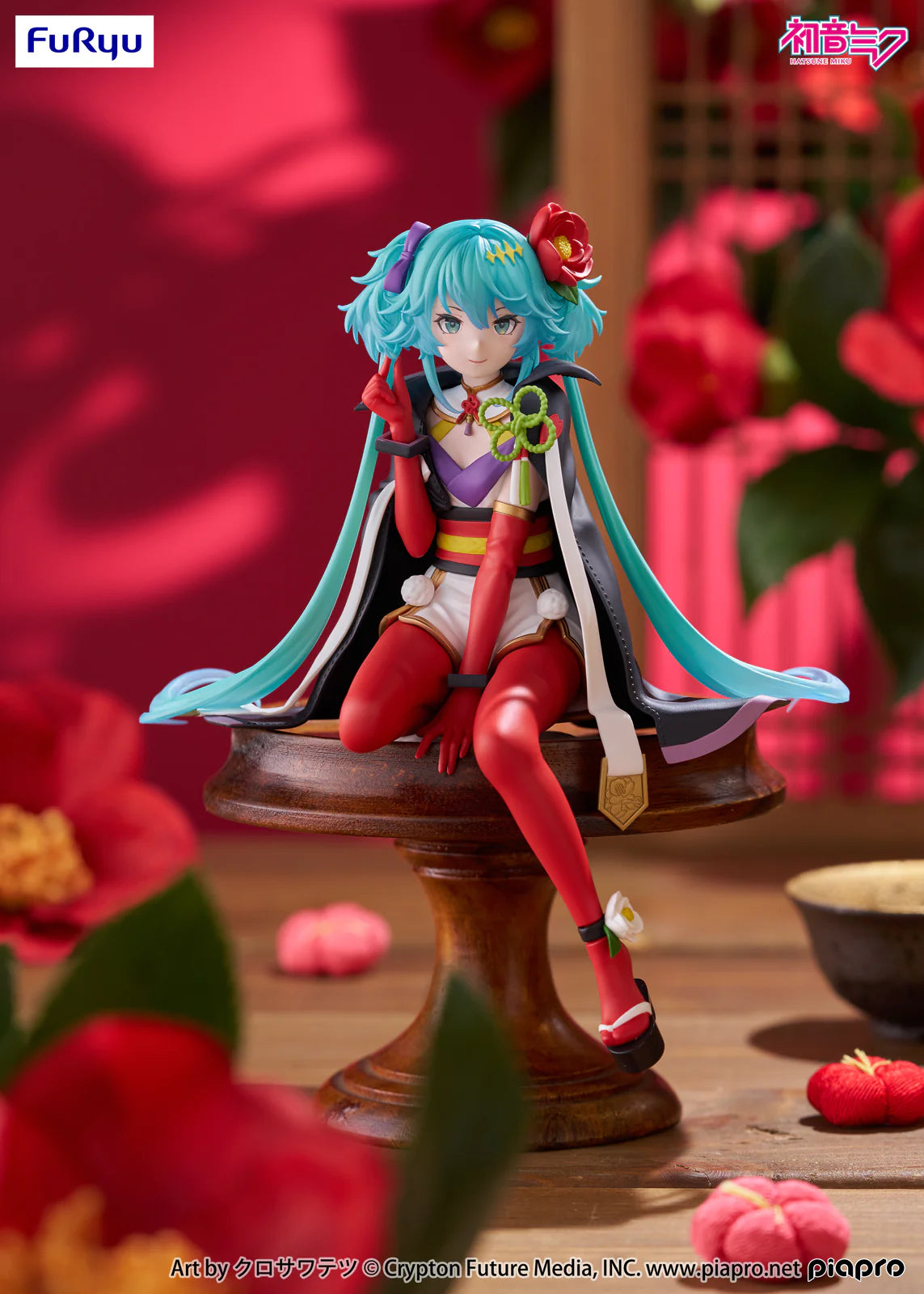 FuRyu Vocaloid Hatsune Miku (Flower Fairy Camellia) Noodle Stopper Figure