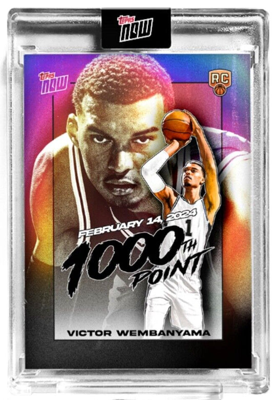 2023-24 Topps Now Victor Wembanyama RC 1000 Point #VW-1