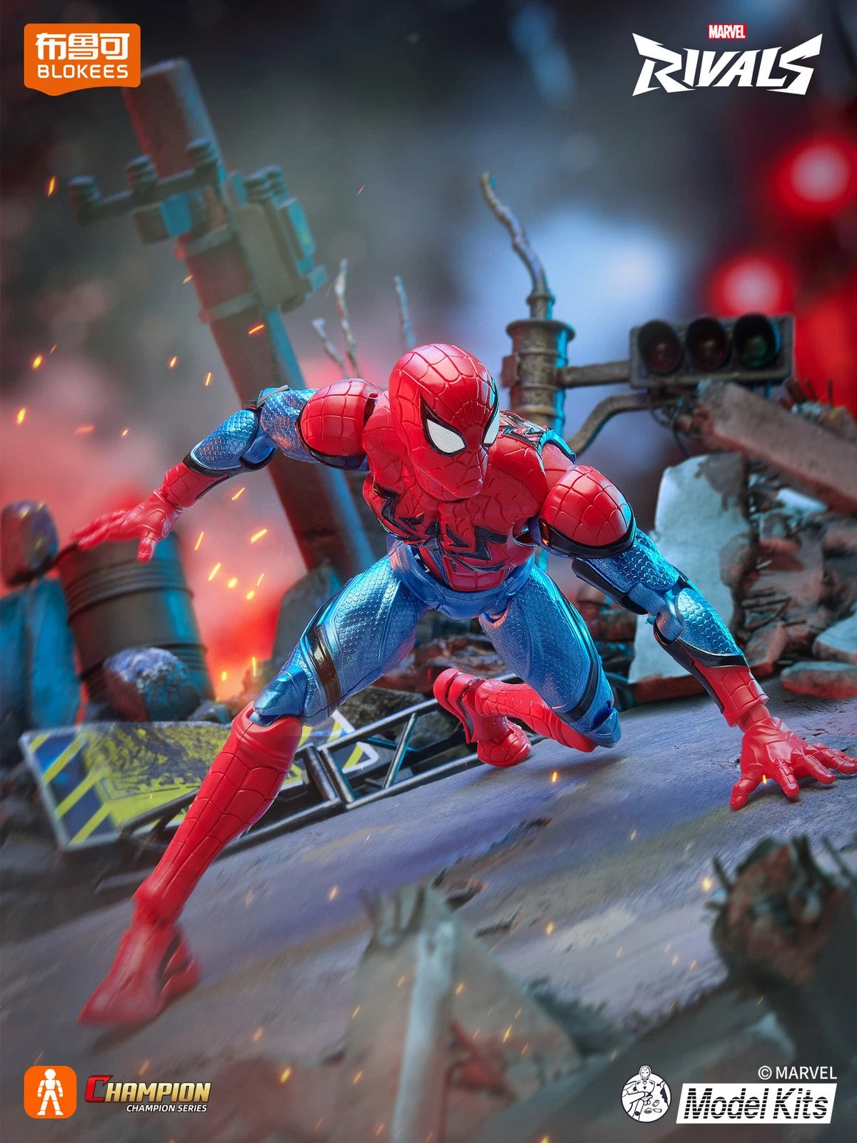 Blokees Marvel Champion Class Model Kit- Spider-man