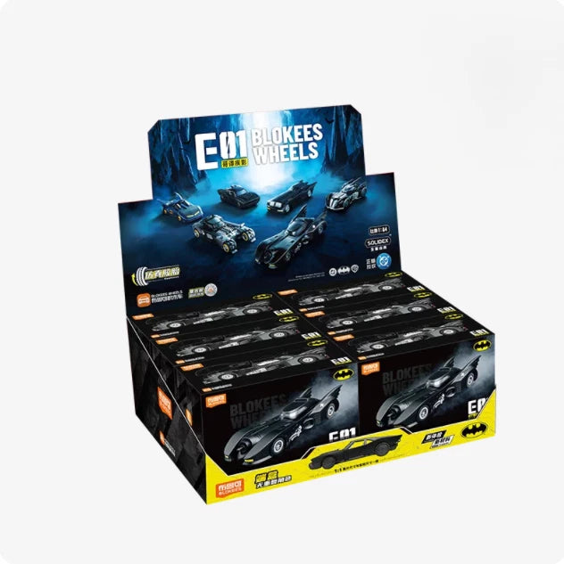 Blokees Wheels E01 Gotham Shadow Batmobile Series Blind Box Model Kit (Boxed, 6 Pieces per box)