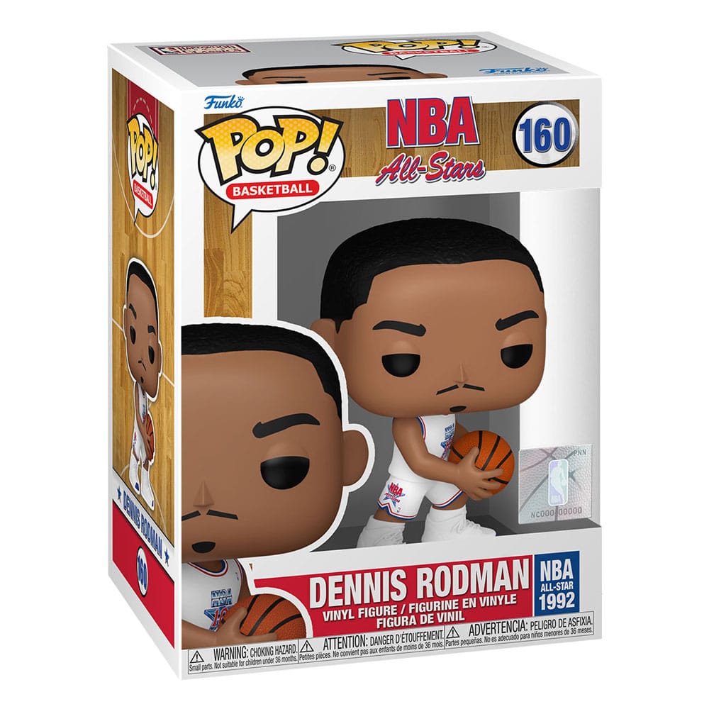 Pop! NBA: Legends - Dennis Rodman (White Jersey All Star 1992)